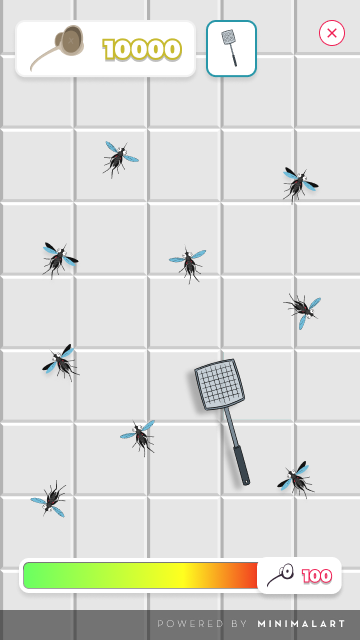 Gameplay — Eliminación de mosquitos